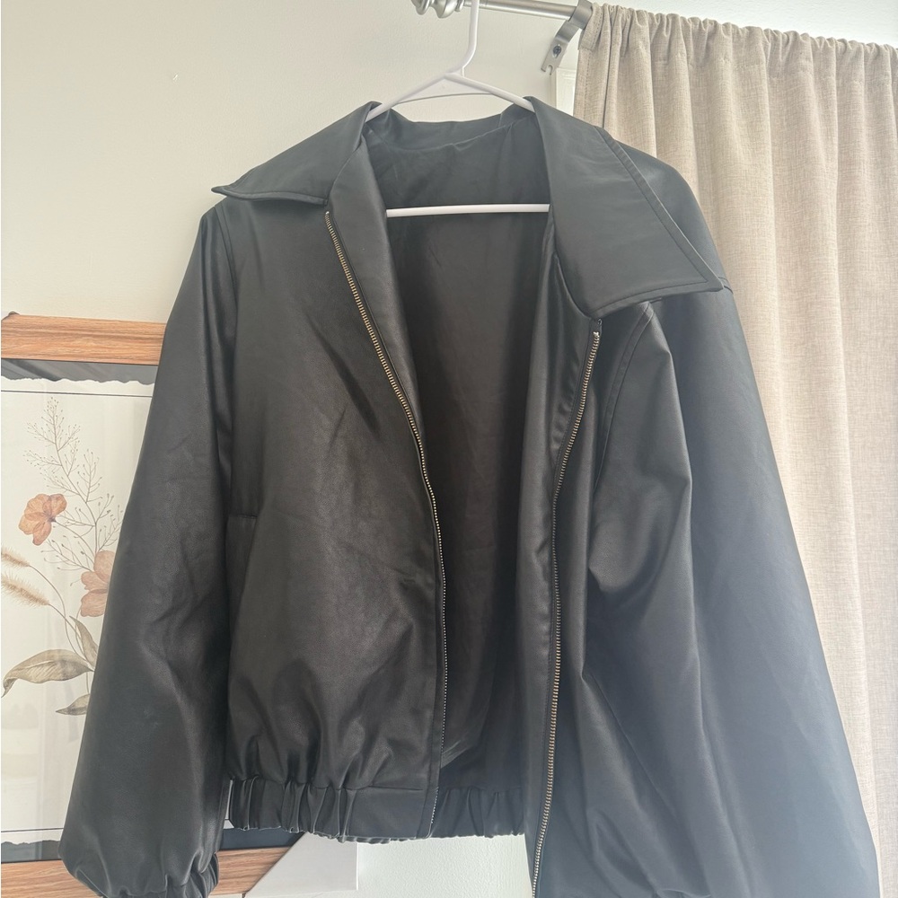 Dazy Black Leather Jacket